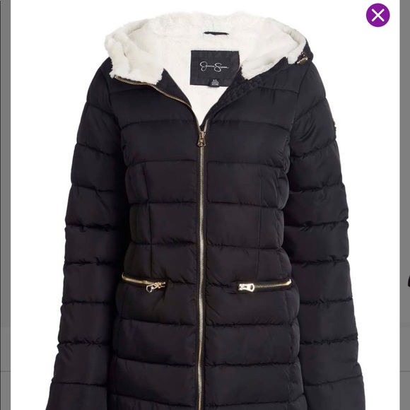 Jessica Simpson black & White puffer coat - Picture 1 of 5
